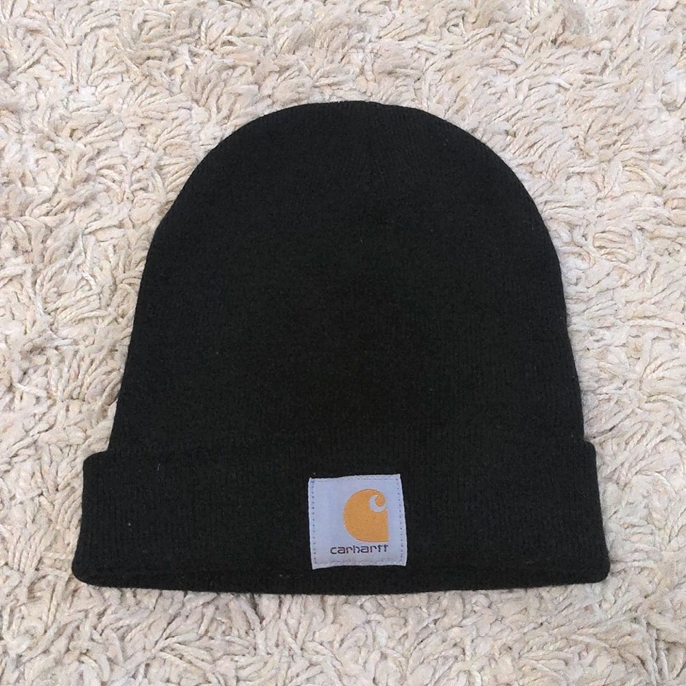 Carhartt Black Ribbed Neutral Beanie